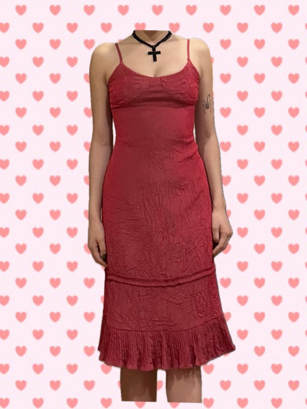 Sue Wong Vibrant Red Slip Dress